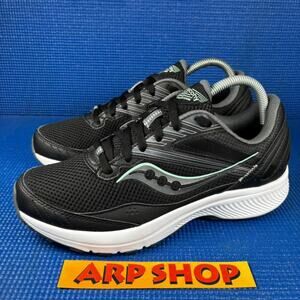 🔴 SAUCONY COHESION 15 Women`s Size 9W Black White Running Shoes S10702-05